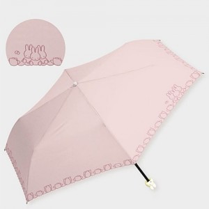 일본 미피 캐릭터 귀여운 휴대용 여름 우산 가벼운 접이 초경량 우양산 50cm(꽃과 미피)