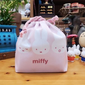 일본 미피 토끼 캐릭터 소풍 피크닉 김밥 간식 도시락 가방 조리개 파우치 주머니 (트릴)