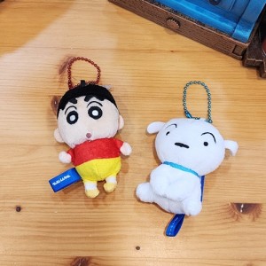 일본 크레용 신짱 짱구 흰둥이 캐릭터 봉제 마스코트 피규어 인형 키링 가방장식 키홀더