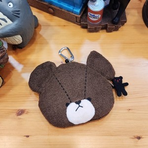 재키 베어스쿨 곰돌이 캐릭터 동전 교통 카드 지갑 귀여운 파우치 키링 릴패스