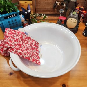 일본 노다호로 법랑 손잡이 설거지통 족욕 빨래통 다용도 워시볼 다라이 대야 S TA-32